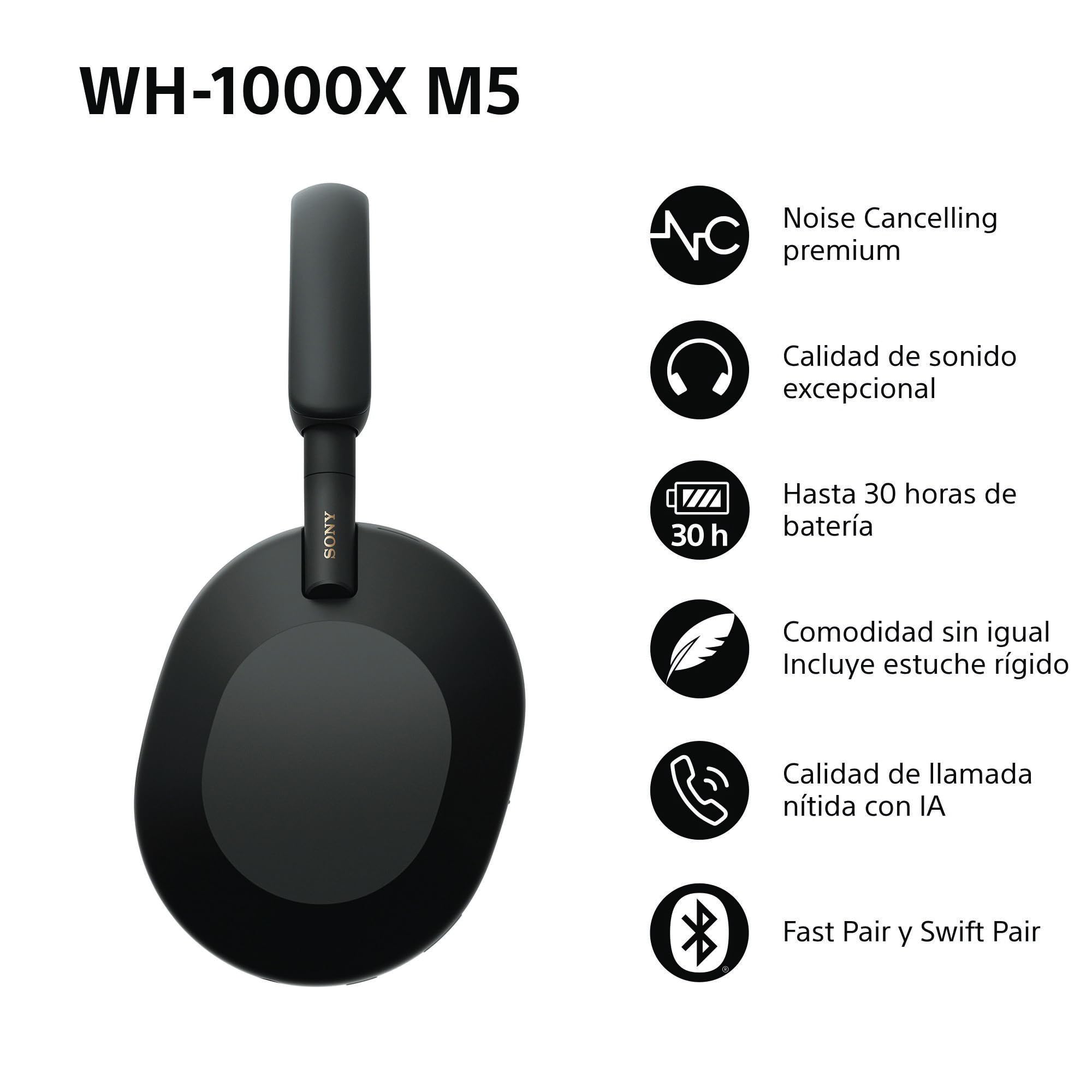 sony-wh-1000xm5-auriculares-inal-mbricos-over-ear-con-noise-cancelling-premium-y image 2