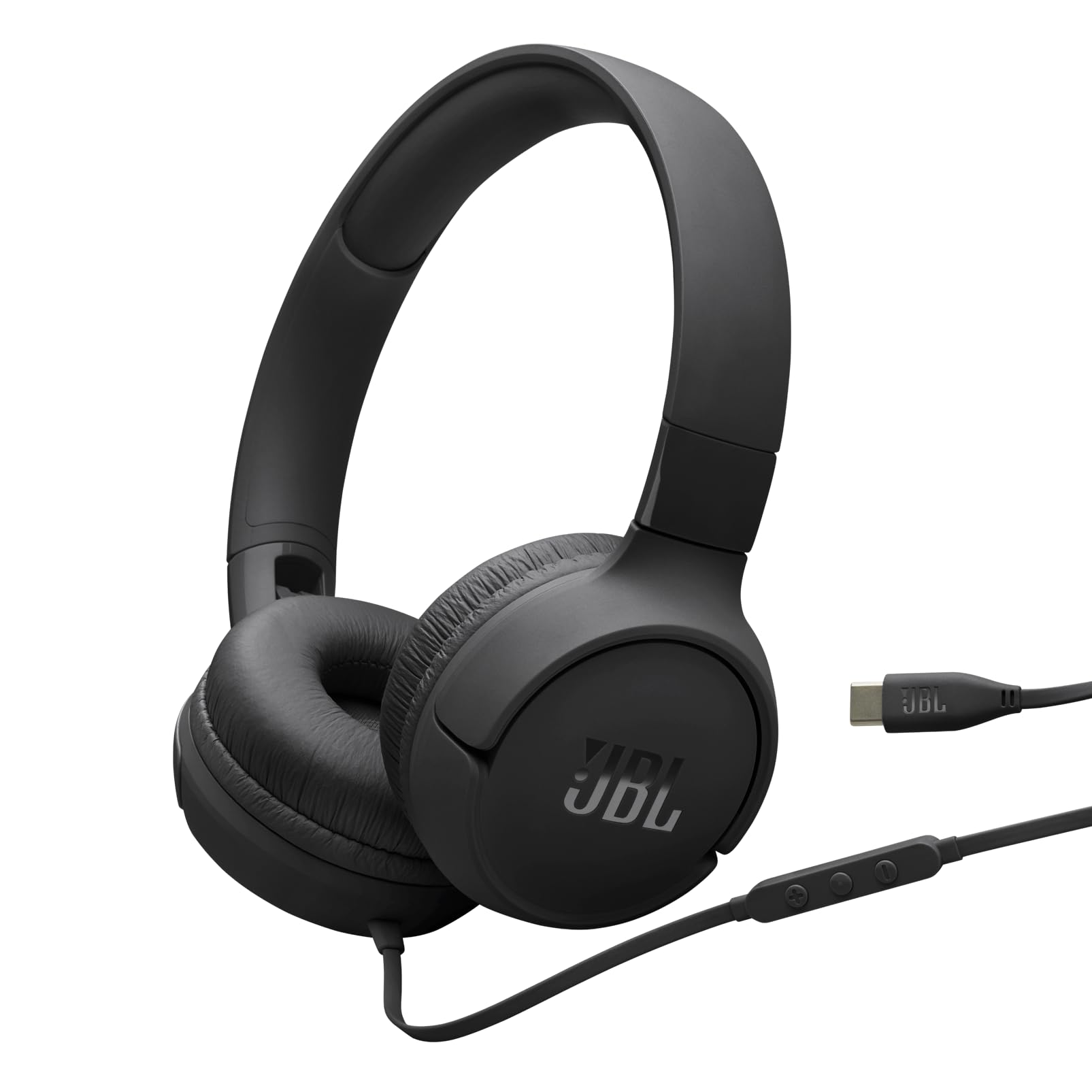 jbl-tune-520-c-auriculares-con-cable-usb-c-sonido-jbl-pure-bass-plegables-negro image 1