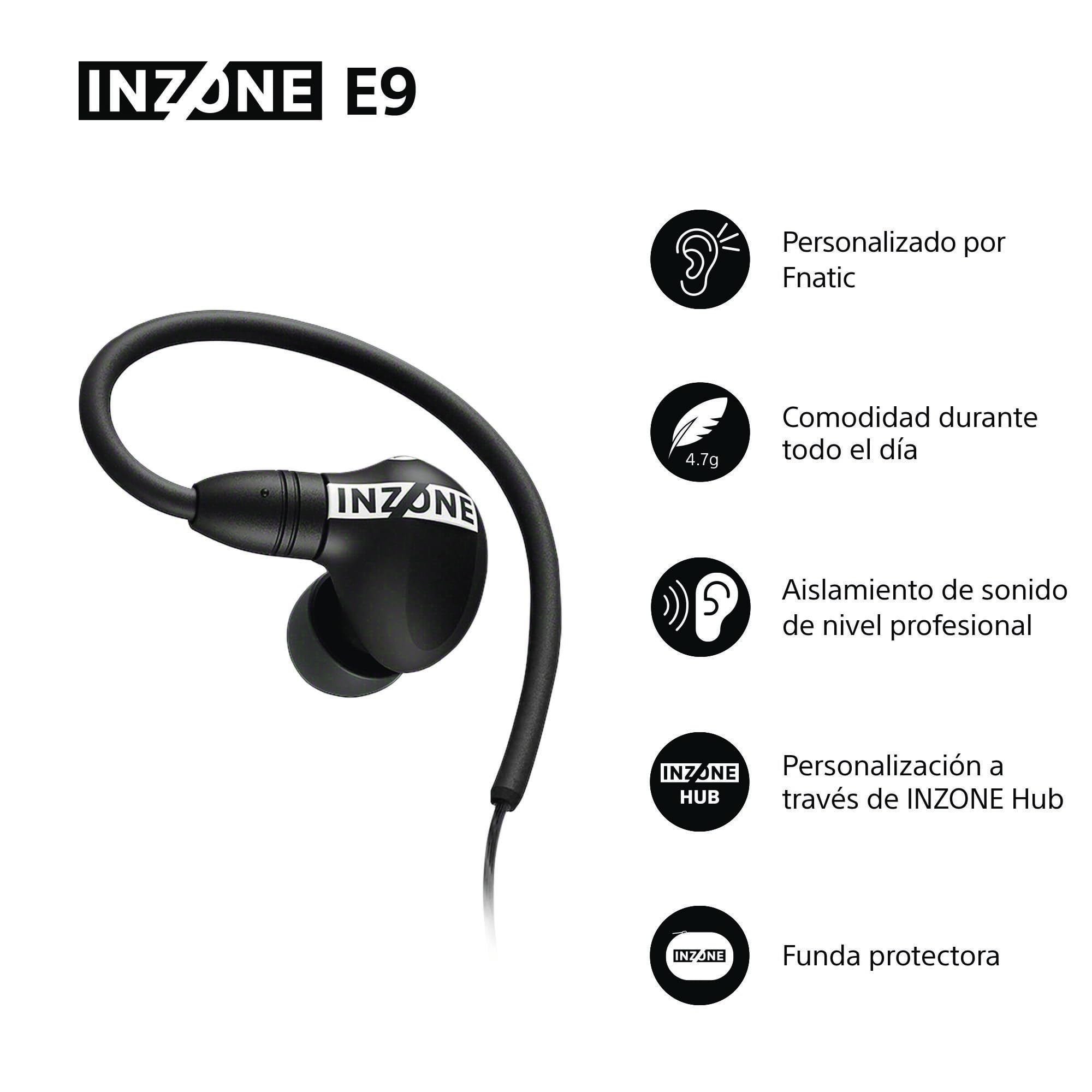 sony-inzone-e9-auriculares-gaming-in-ear-con-caja-de-audio-usb-c-y-estuche-negro image 2