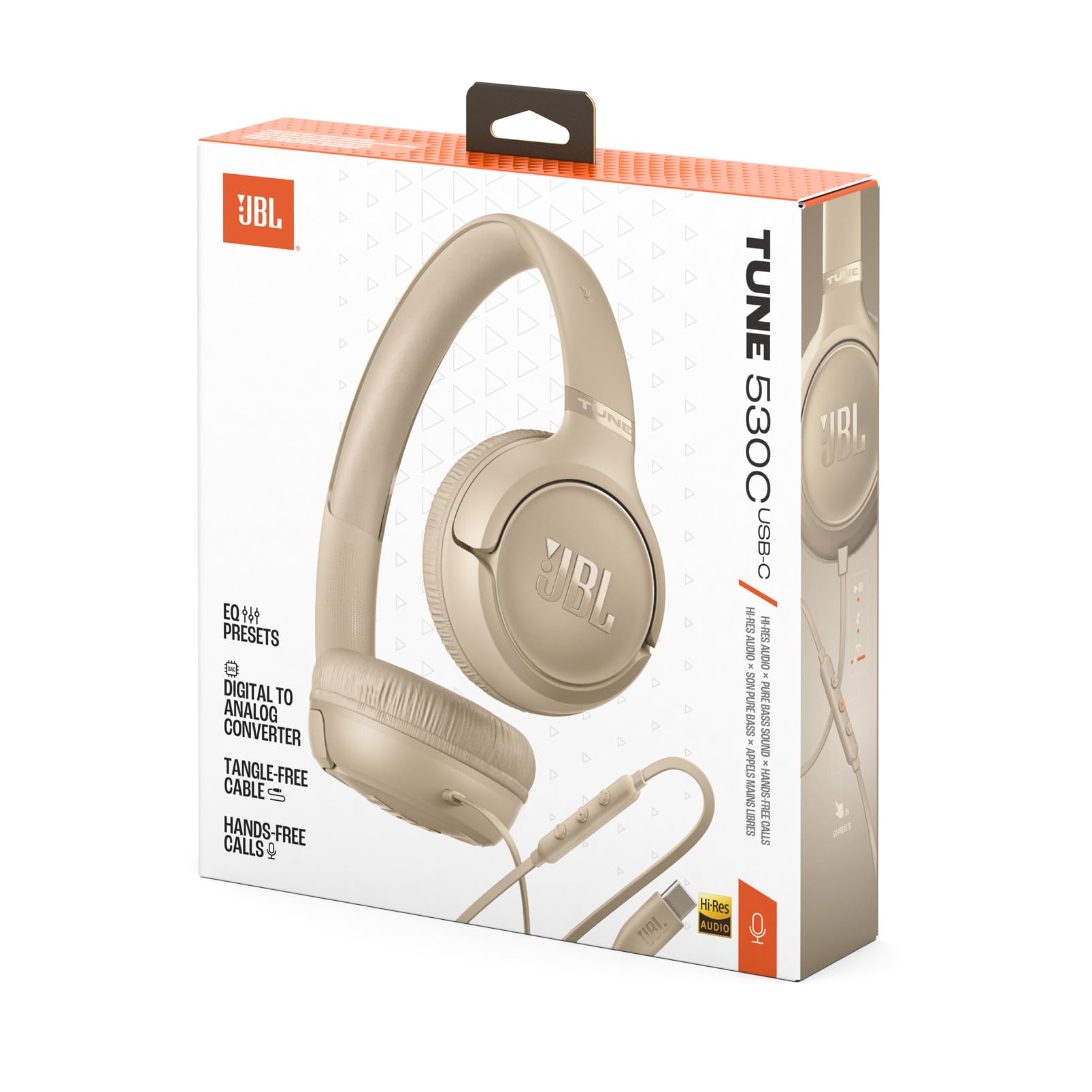 jbl-tune-530c-auriculares-on-ear-con-cable-graves-puros-usb-c-micr-fono-plegable image 6