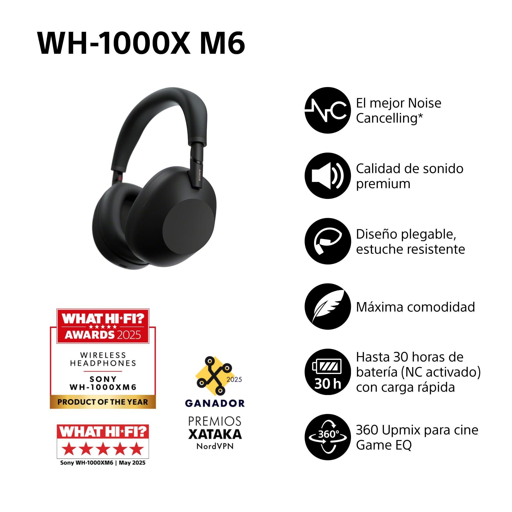 sony-wh-1000xm6-auriculares-inal-mbricos-bluetooth-de-diadema-con-noise-cancelli image 2
