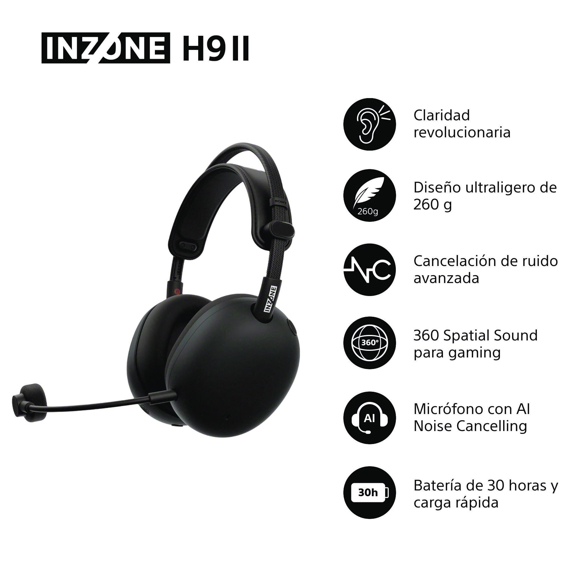 sony-inzone-h9-ii-auriculares-gaming-inal-mbricos-con-noise-cancelling-micr-fono image 2