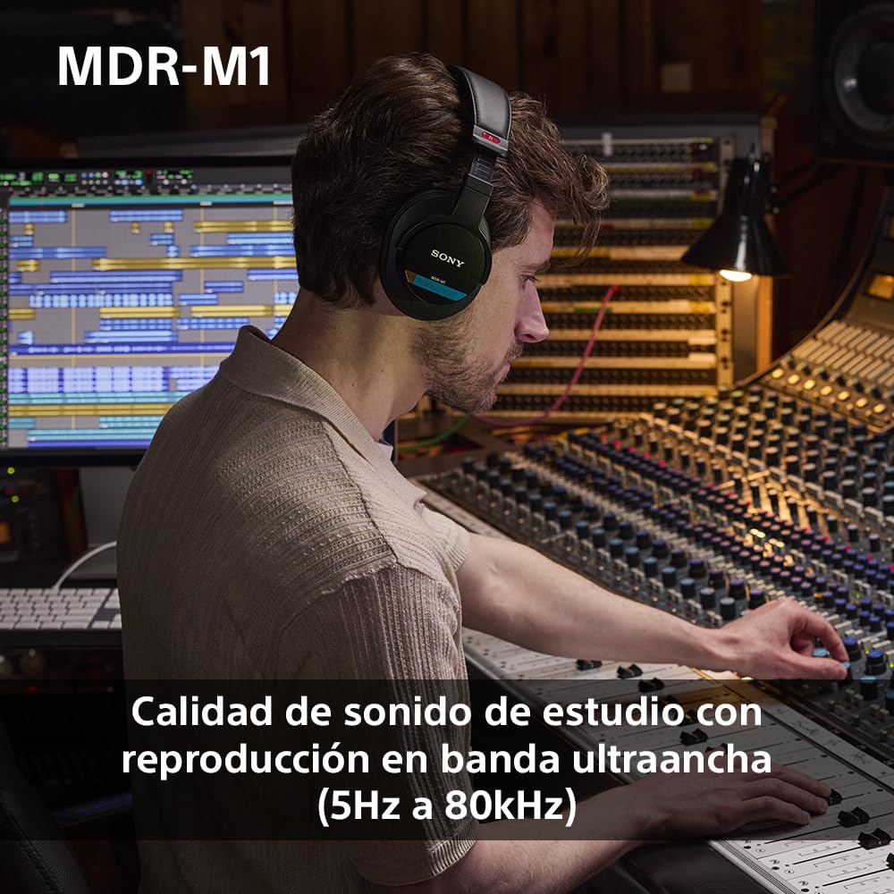 sony-mdr-m1-auriculares-de-estudio-cerrados-cableados-5hz-80khz-216g image 3