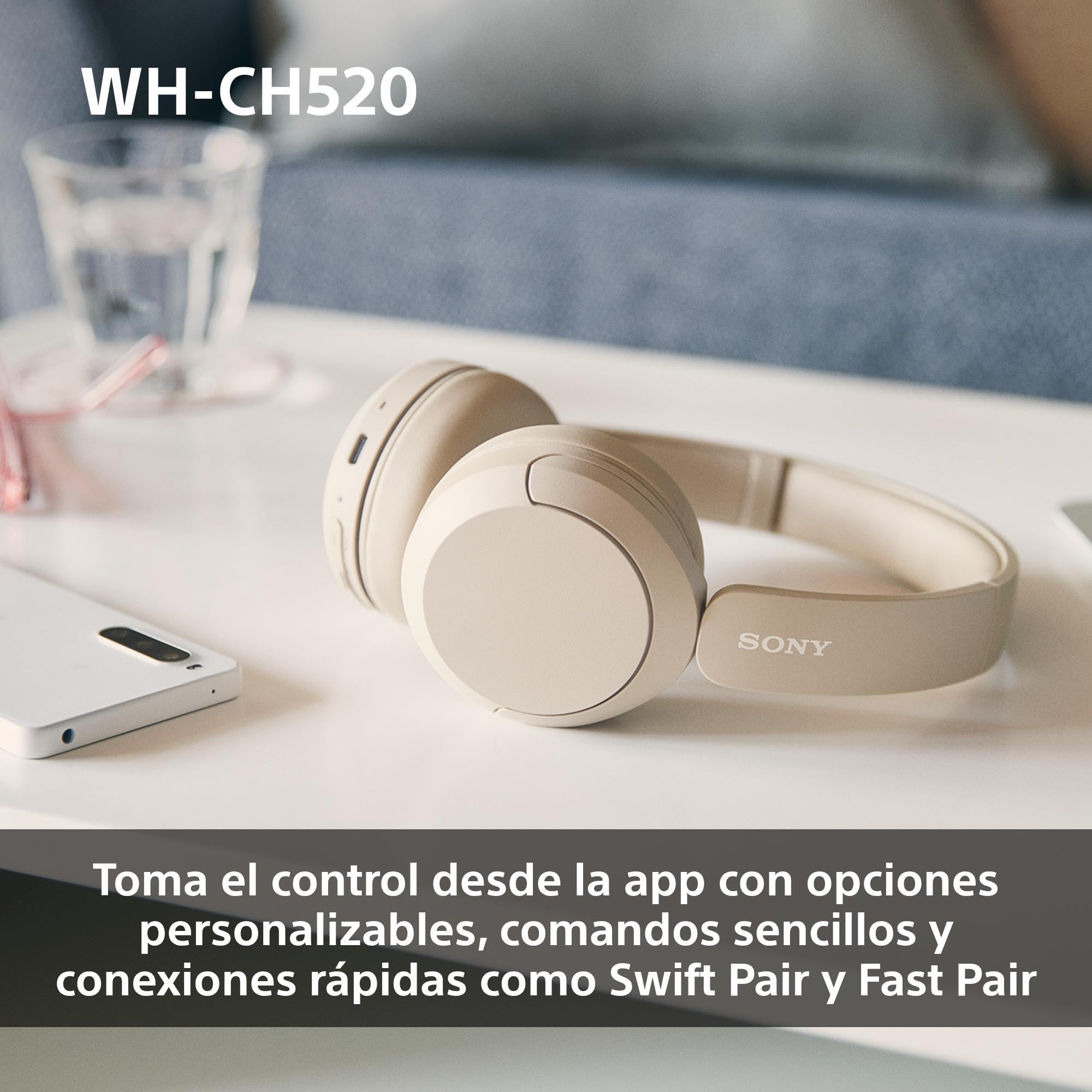 sony-wh-ch520-auriculares-bluetooth-on-ear-con-50h-de-bater-a-dsee-y-micr-fono-r image 7