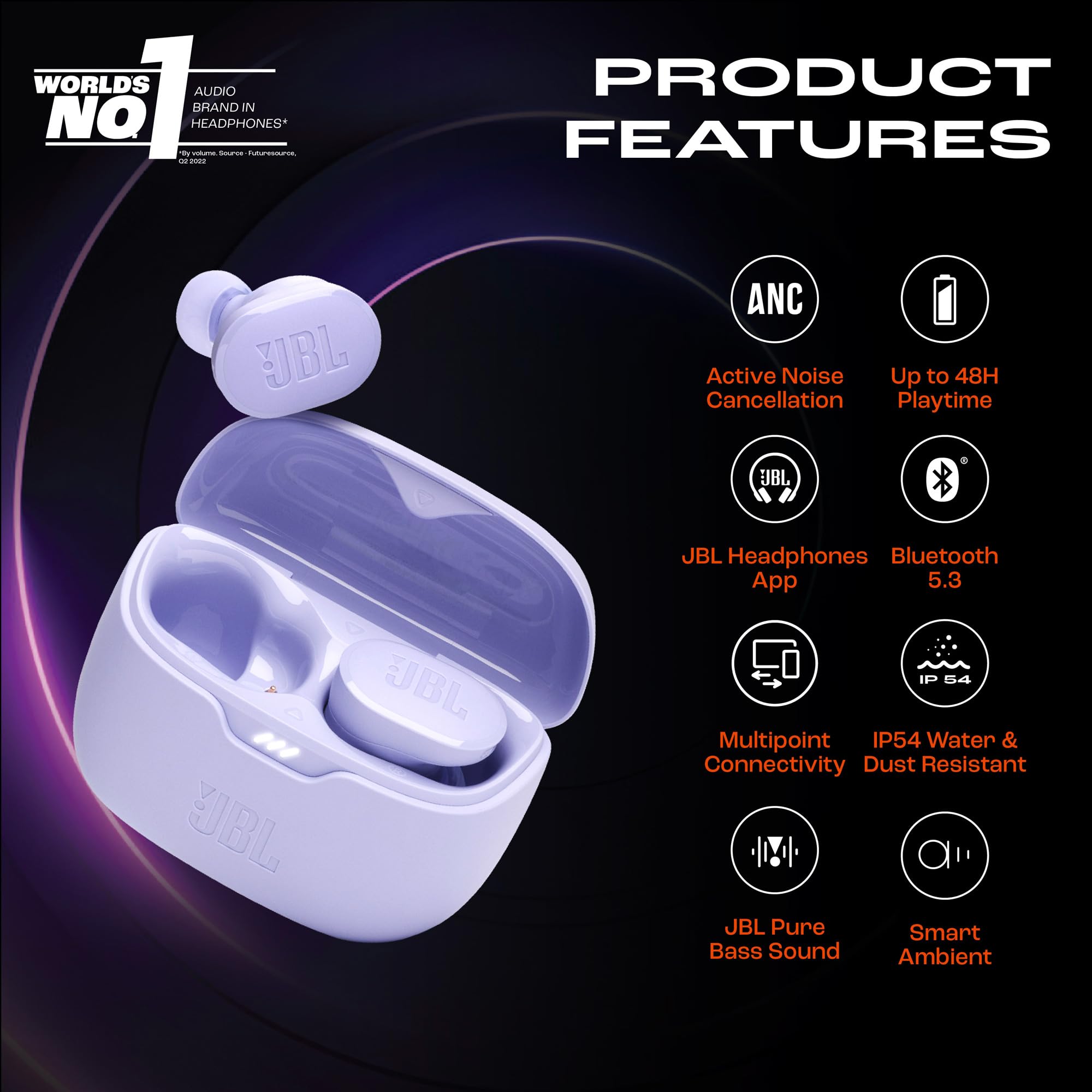 jbl-tune-buds-auriculares-inal-mbricos-con-cancelaci-n-de-ruido-48h-bater-a-mora image 3